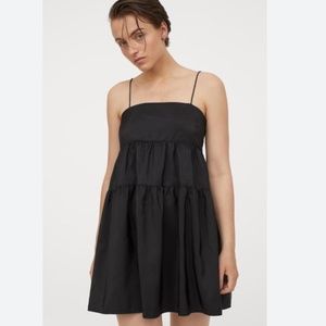H&M Babydoll Black Mini Dress